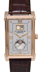 A. Lange & Sohne Cabaret 18k Rose Gold Moonphase Mens Manual Watch 118.032