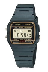 Casio Wrist Watch Web-Exclusive Model F-91WG-9QJH Men Black x Gold
