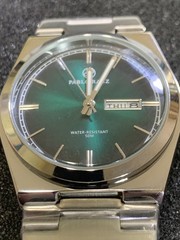 New Pablo Raez Green Dial Day-Date Watch Stainless Steel Mens Quartz Designer 40