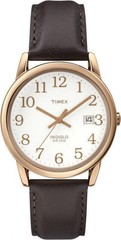 Timex T2P563, Women’s Brown Leather Watch, Indiglo, Date, 30mm Case, NEW