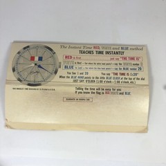 Bradley Division Instant Time Teacher Wrist Watch In Box 1963 Red White Blue