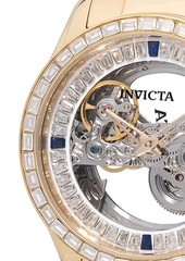Invicta Objet D Art Idyll Automatic Men’s Watch w/ Skeleton Dial – 43mm. Gold