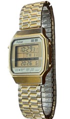 1980’s Vintage Pulsar Digital Chronograph Men’s Watch W040-5000 New Battery