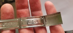 Rolex 100% genuine 1967 vintage 20mm riveted 7206/6636 clasp and extra,5512,1675