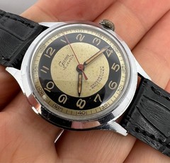 VINTAGE GAMA BULLSEYE MILITARY MENS WATCH GERMANY