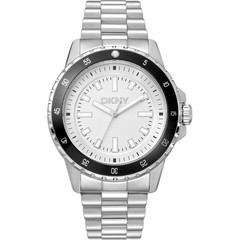 Watch DKNY DK1G130M0055 Mens Quartz Stainless Steel Dial Silver 100m New
