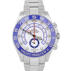 PAPERS Rolex Yacht-Master II NEW HANDS 44mm Blue 116680 Stainless YM2 Watch BOX