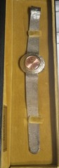 Bulova Accutron Women’s 10K -Gold Filled – Orange Face- Watch w/ Box – Vintage