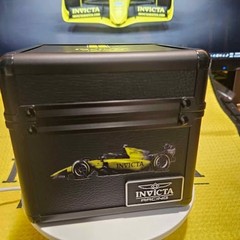 Invicta Racing Watch Display Case – Black/Yellow Collector Box