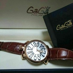 Men’s Wristwatch GaGa Milano 5011.6 Manuale 48MM Hand Wound Pink Gold with Box