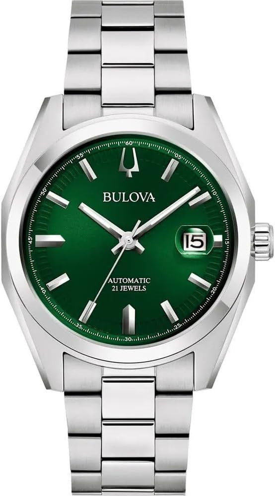 Stylish Silver Automatic Watch 96B429 with Elegant Bracelet