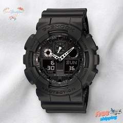 Casio G-SHOCK GA-100-1A1 Analog Digital Black Watch 200M 1000sec Genuine