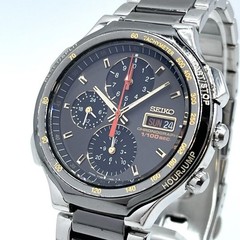 Working SEIKO 7T59-7A00 Speedmaster 1/100 Second Chronograph