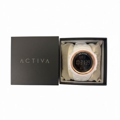 Activa x Invicta Digital Essentials Mens Watch 50mm White Gold ACW1915-013 New