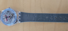 SWATCH WATCH LK106 BLUE BAY LADIES SWATCH ORIGINAL 1987 RARE W/ Case & Manual