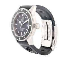 Breitling SuperOcean Heritage 42 A17321 Black Dial Auto SS Mens Watch Box Papers
