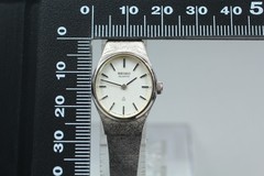 Vintage 1986 [Exc+5] Seiko Bracelet 4720-7020 Silver 19mm Quartz Ladies Watch