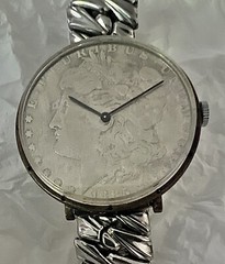 Vintage Morgan Silver Dollar Quartz Watch