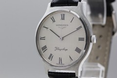 Serviced【N MINT】Longines L847.3 Silver Roman Dial 33mm Hand Winding Men’s Watch