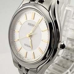 SEIKO 4J41-0030 Seiko EXCELINE Ladies Quartz Watch, Working Condition, Battery R