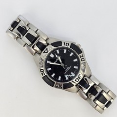 Mark Naimer Men’s Watch 40MM Black Dial Gray Black Bracelet Band 8″ New Battery