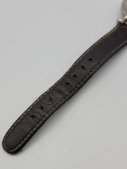 Vintage Fossil DR2054 Women Watch 31mm Brown Leather Band 5.5″-7.5″ , Runs*