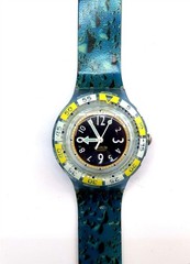 Swatch Scuba Watch GOLDFISH SDN111 Case and Papers 1995 Gents REPLACEMENT BAND