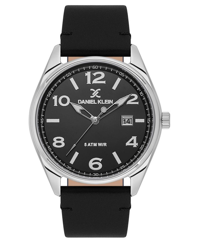 Daniel Klein Men’s Watch DK113666-2 Genuine Leather Strap Sport Casual New
