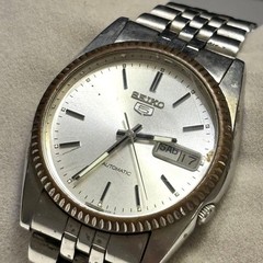 SEIKO 5 7009-3110 Automatic Day Date 36mm Silver Mens 17.5cm Band Watch
