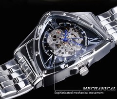 Forsining Mens Big 43mm Waterproof Triangle Luxury Watch. Great Gift Idea