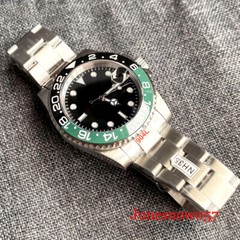 20ATM Tandorio Sterile Black 40MM NH35A Movt Men’s Watch Unidirectional Rotating