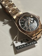 Paulareis Luxury Automatic Watch Men’s Stainless Steel Waterproof Diver Luminous