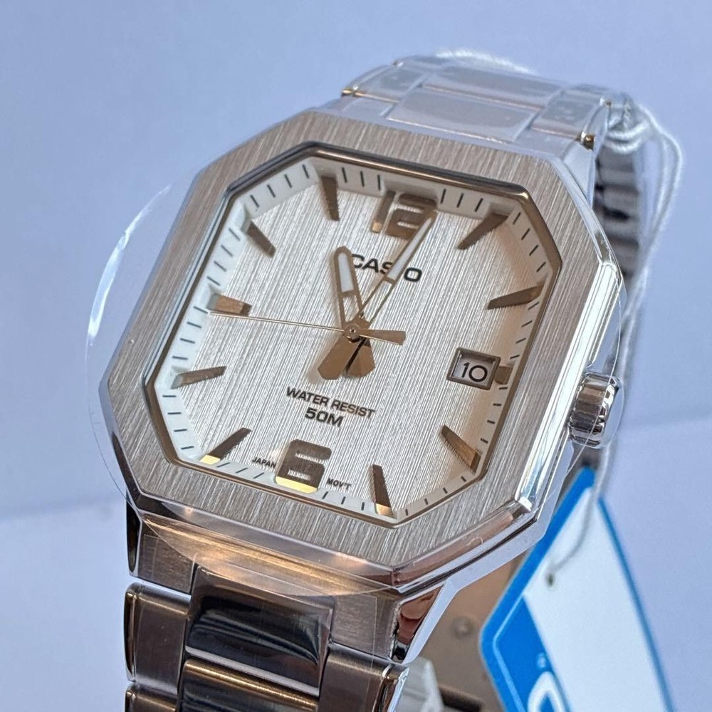 Rare CASIO Watch MTP B195D Silver