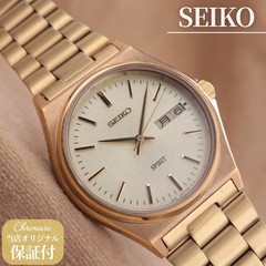 Seiko Spirit 7N43 7180 SEIKO SPIRIT Gold Metal Men’s Vintage 34.5mm Made in 2002