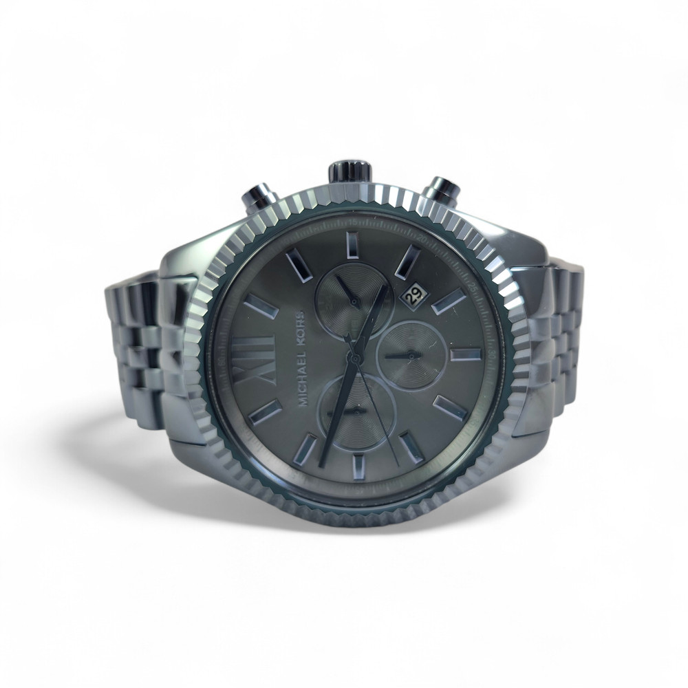 NEW Michael Kors Lexington Oversized Blue Mens Watch MK8480 NWT + Box