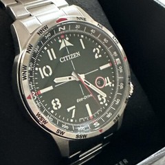 CITIZEN Eco-Drive AVION Stainless Steel Men’s Watch BM7551-50X X NEW MSRP $325
