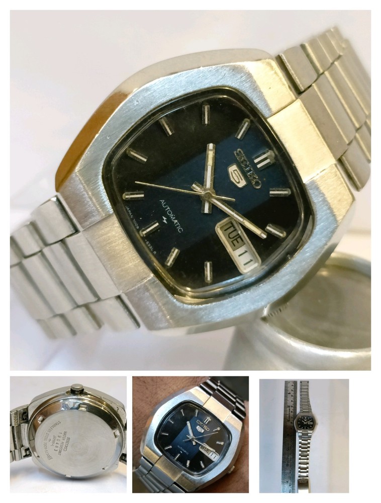 VINTAGE SEIKO 5 17J AUTOMATIC DUAL TONE DIAL 7009-5230 JAPAN MEN’S WORKING