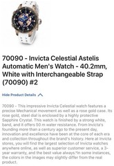 96- NEW Invicta Celestial AUTOMATIC 40.2mm Men’s Watch Carbon Fiber Box 70090