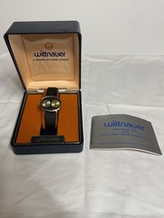 Wittnauer Dual Time Manual Wind Wrist Watch With Original Box and Booklet