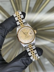 Rolex Datejust Lady Champagne Diamond Dial on Jubilee 69173