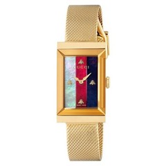 Gucci G-Frame YA147410 Ladies Gold-Tone Watch