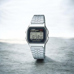 CASIO Collection A159WA-N1JH Digital Watch Black Retro Stainless Steel