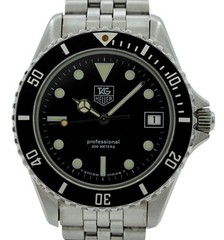 Tag Heuer 37mm Men’s 1000 Series Black Dial Dive Watch Jubilee Band- 980.013 D!