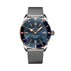 BREITLING SUPEROCEAN HERITAGE B20 AUTOMATIC 42 BLUE DIAL WATCH UB2010161C1A1