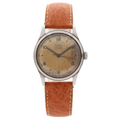 Vintage 31.5mm Zodiac 799 Hermetic 17J Men’s Mechanical Wristwatch Swiss Steel