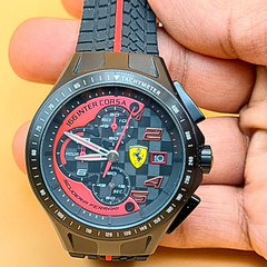 Scuderia Ferrari Premium Model Men Watch 0830077 Black Dial 44mm – Excellent