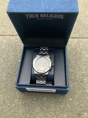 TRUE RELIGION MEN’S WATCH GUNMETAL GRAY TRUE RELIGION DARK GRAY MENS WATCH NEW