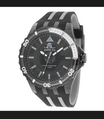 Invicta Subaqua Men’s Quartz 44-47.9mm Black Dial Silicone Strap 100m w/ Box