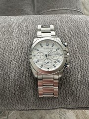 Bulova Men’s Silver Stainless Steel Quartz Chronograph Watch 96B307 42 mm