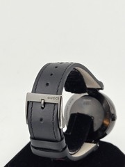 Gucci Interlocking GG Men’s Black Dial Multicolor Leather Strap Watch – YA133206